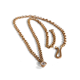 Rose Gold Link Necklace 