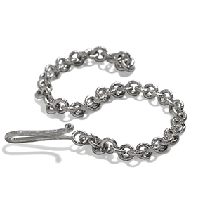 Platinum link bracelet