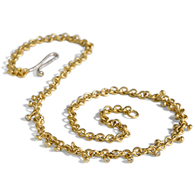 22ct gold charm necklace