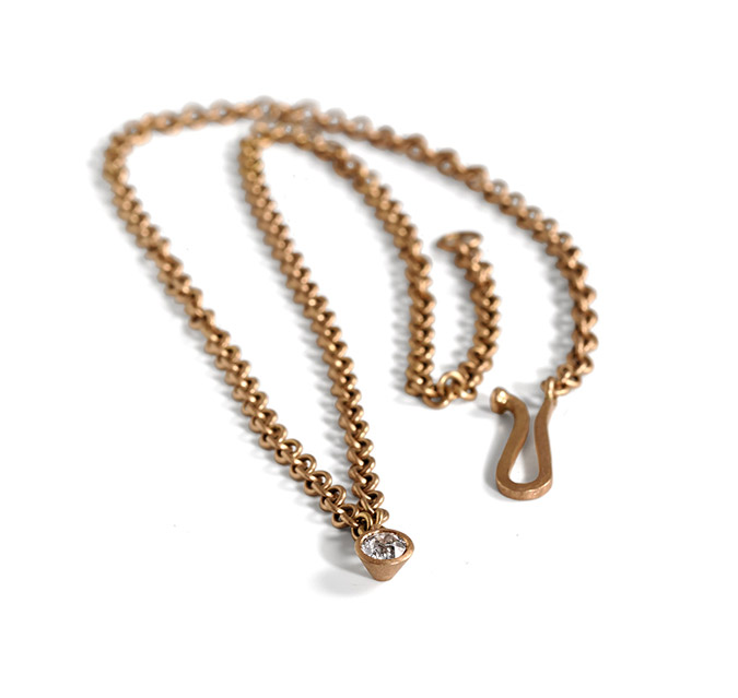Rose Gold Link Necklace 