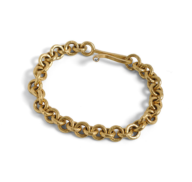Hammered Link Bracelet 