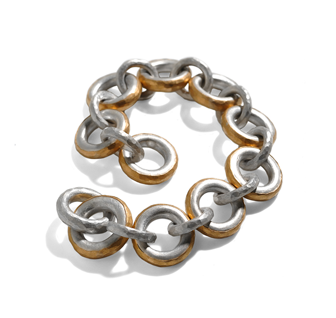 Silver link bracelet